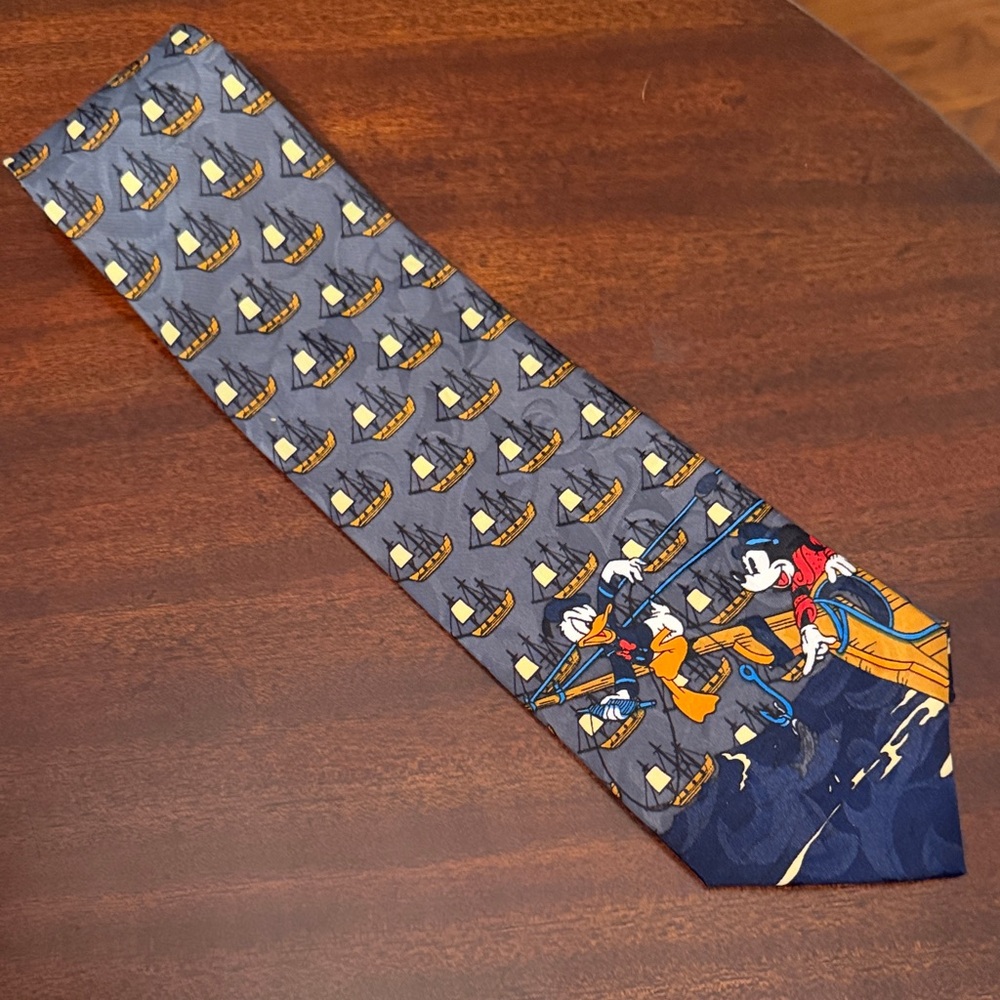 Nautical Mickey Disney Themed Men's Tie